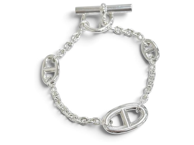Hermès Pulsera Hermes Chaine d'Ancre Farandole Plata