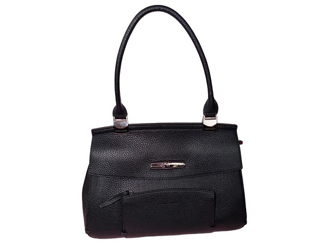 Bolsa Longchamp em couro preto