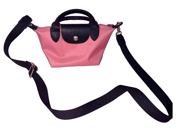 Borsa Longchamp Rosa Nero 