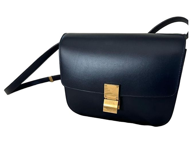 Céline Borsa Box Celine Blu navy 