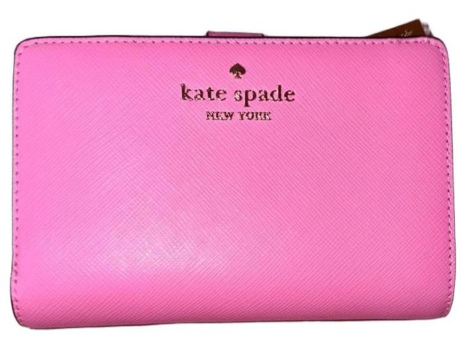 Kate Spade Pink Saffiano Leather Wallet