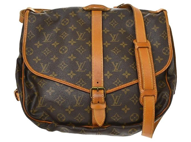 Louis Vuitton Saumur Monogram 35 Marrom
