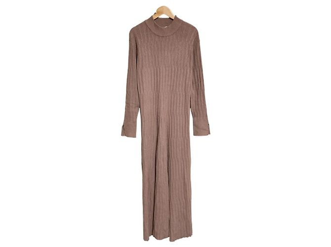 Autre Marque Abito in maglia a coste PRIORITY Beige