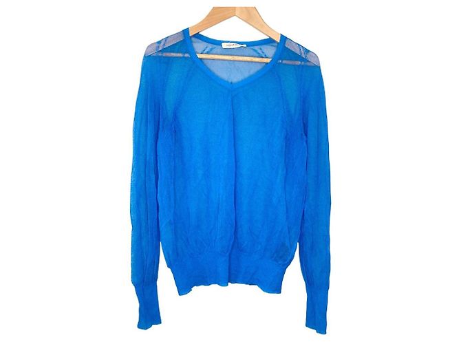 Autre Marque Prenda support surface Power Net V-Neck Knit Azul