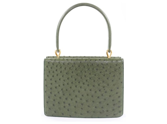 Autre Marque Borsa MORABITO Vendome in struzzo Verde