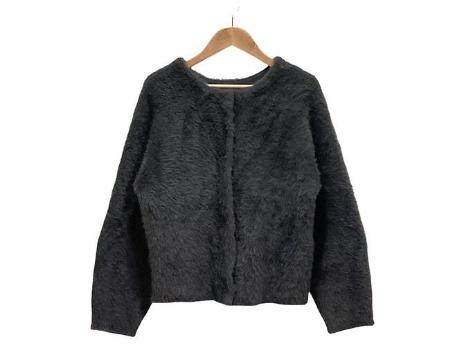 Autre Marque PLST Boa Collarless Jacket Brown