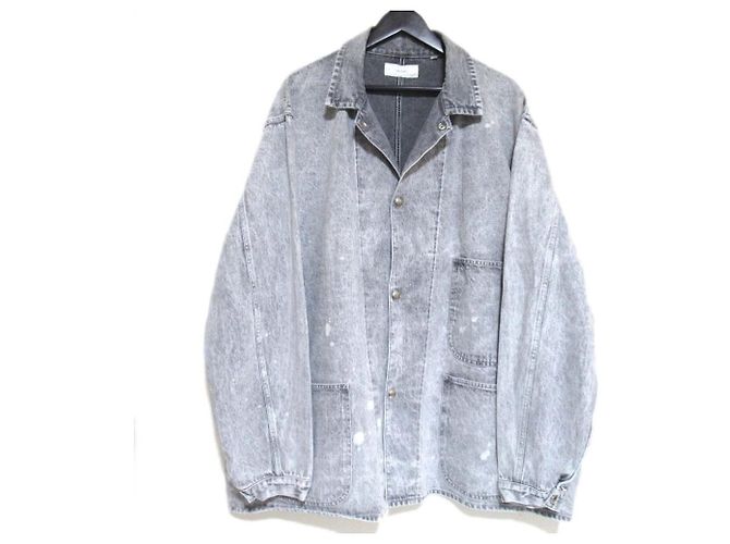 Autre Marque Chaqueta Coverall de Denim Tsuzuli Castaño