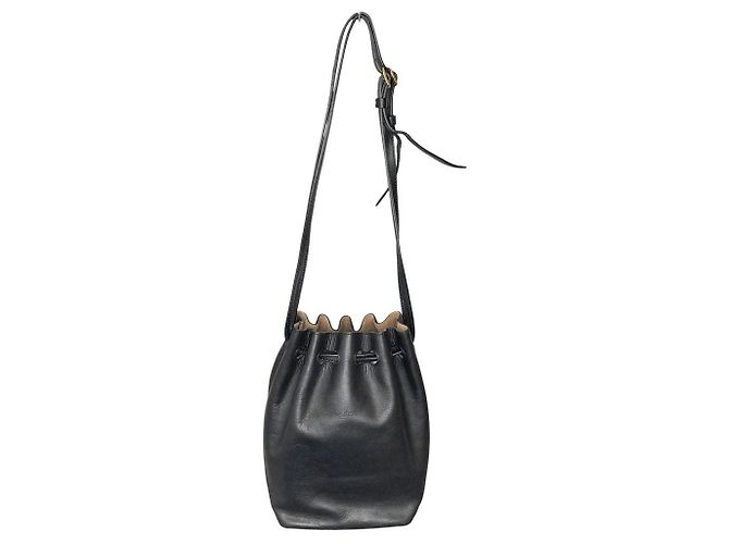 Autre Marque MARY AL TERNA Drawstring Shoulder Bag Black