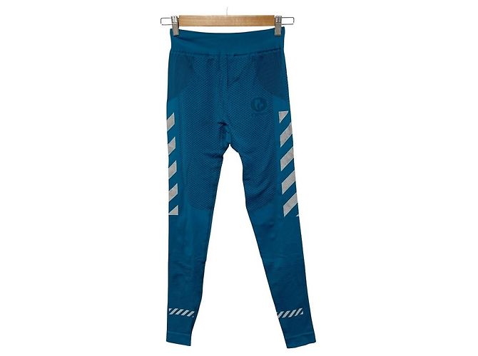 Off White Off-White Running Tights Pants Blue