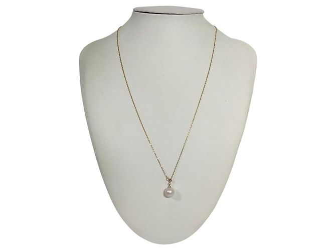 Autre Marque Colar de Pérolas Pearly Lustre S925 Branco
