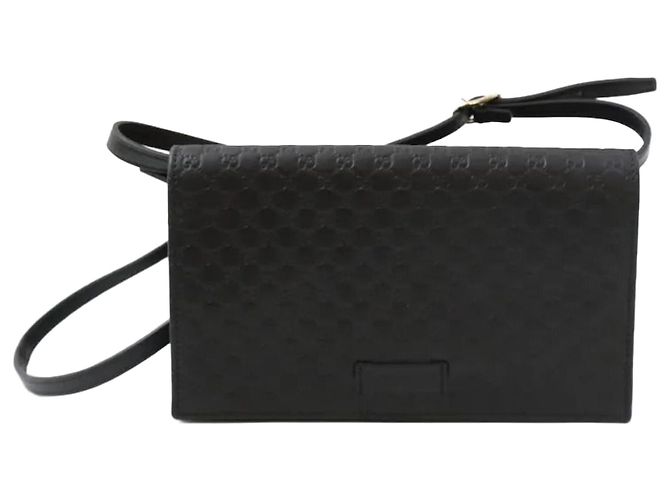 Gucci Borsa a Tracolla Microshima Nera Nero