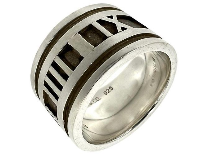 Tiffany & Co Anello Largo Tiffany Vintage Atlas Argento