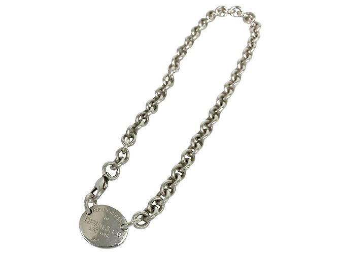 Return to Tiffany Tiffany & Co Collier Tiffany Return to Oval Argenté