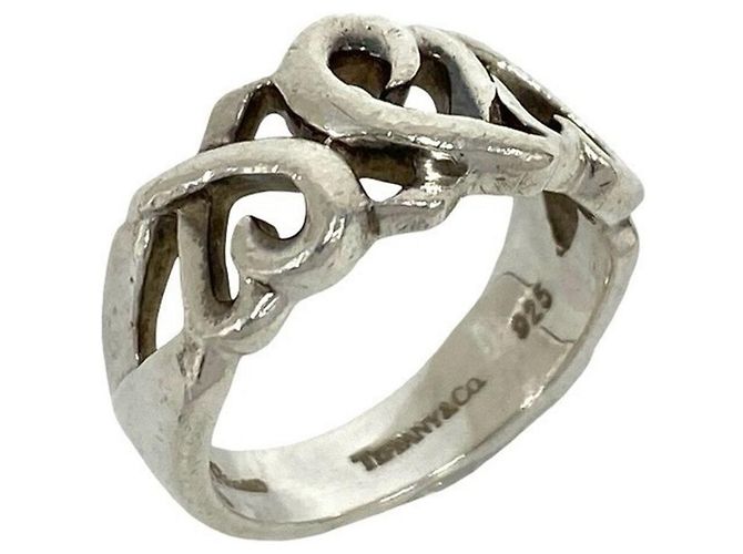 Tiffany & Co Anello Tiffany Vintage Loving Heart Argento