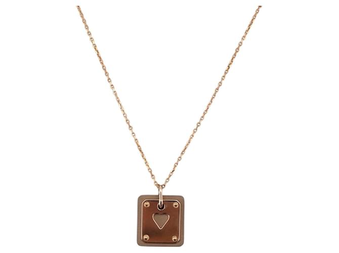 Hermès Collier HERMES Asdu Cool PM métal Brown Auth 198852V Marron 