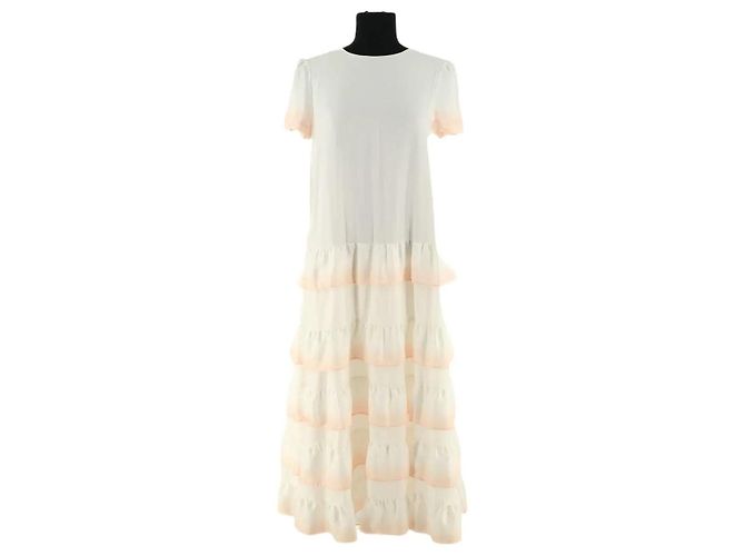 Vestido Maje branco de viscose