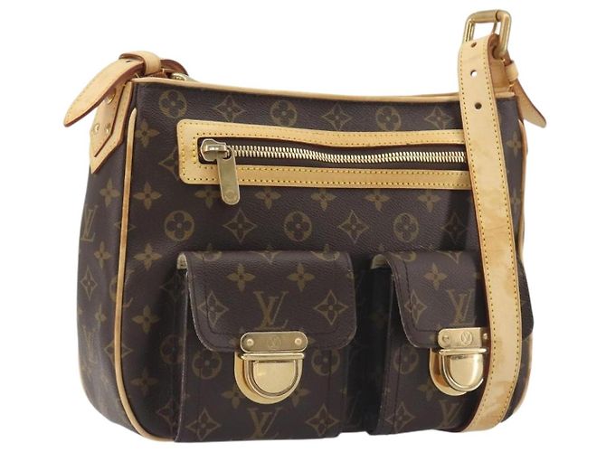 LOUIS VUITTON Monogram Hudson GM Shoulder Bag M40045 LV Auth 197032A Monogramme
