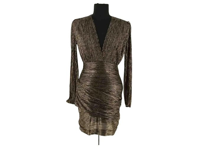 Maje Kleid Gold Golden