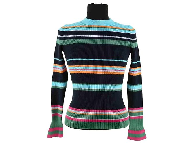 Autre Marque Mirae Paris mehrfarbiger Viskose Pullover Mehrfarben 