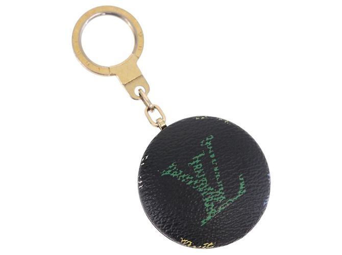 LOUIS VUITTON Monogram Multicolor Astropill Porte-clés Noir M51912 Auth BA15250 
