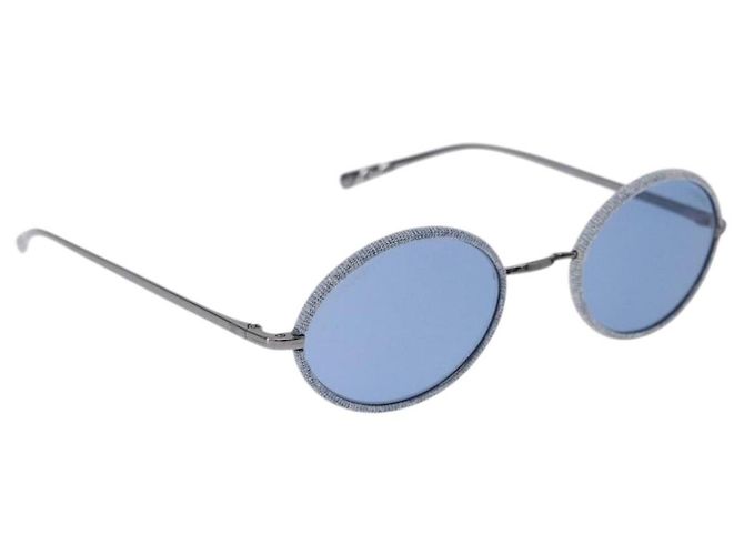 CHANEL Sonnenbrille Denim Blue CC Auth BA15187M Blau