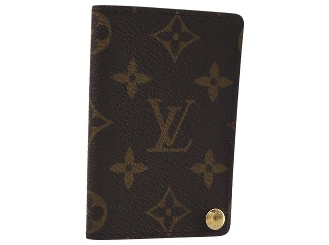 LOUIS VUITTON Monogram Porto Cartes Crdit Pression Card Case M60937 Auth BA15033 Monogramme