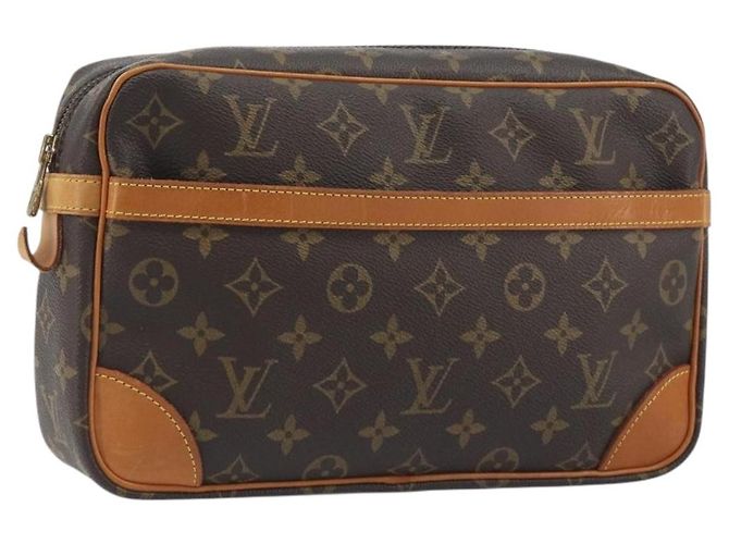 LOUIS VUITTON Monogram Compiegne 28 Clutch Bag M51845 LV Auth 197477