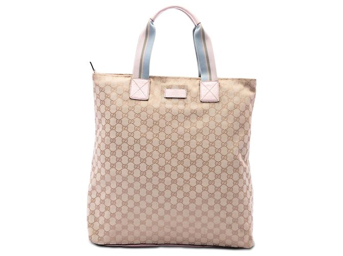 Tote Verticale Gucci GG Canvas Web beige