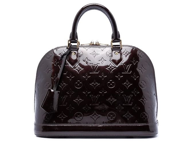Bolsa Louis Vuitton Monogram Vernis Alma PM Purple Roxo