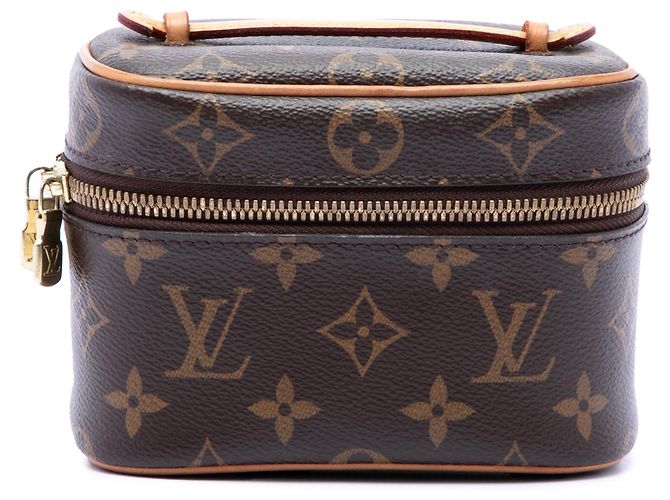 Beauty Case Louis Vuitton Monogram Nice Nano Marrone