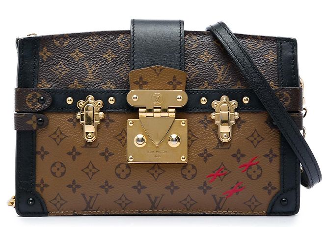 Borsa Clutch e Crossbody Louis Vuitton Monogram Reverse Trunk Marrone