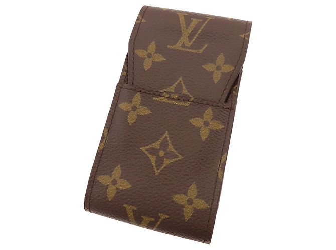 Brown Louis Vuitton Monogram Etui Cigarette Case