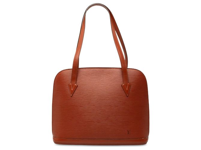 Borsa a tracolla Louis Vuitton Epi Lussac Marrone