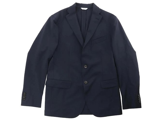 Boglioli Wool Casual Blazer in Navy Blue, Size 50 IT