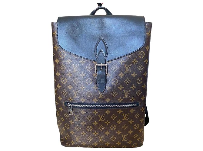 Louis Vuitton Monogram Backpack Brown Black