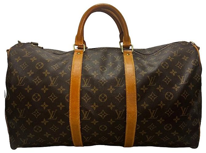 Louis Vuitton Keepall Bandouliere Monogram Canvas 50 Marron