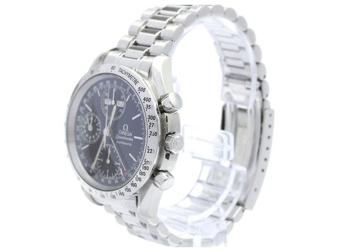 Omega Speedmaster Triple Calendar Chronograph Automatic Stainless Steel 39