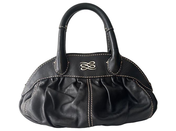 Borsa Lancel Gousset in pelle nera Nero