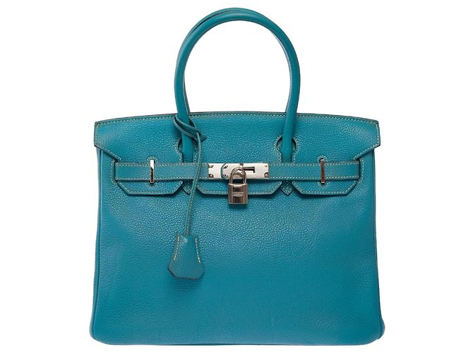 Hermès mala HERMES Birkin 30 em Couro Azul - 103813