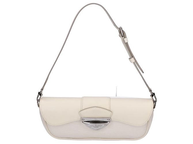 Louis Vuitton Epi Pochette Montaigne Handtasche Aus weiß