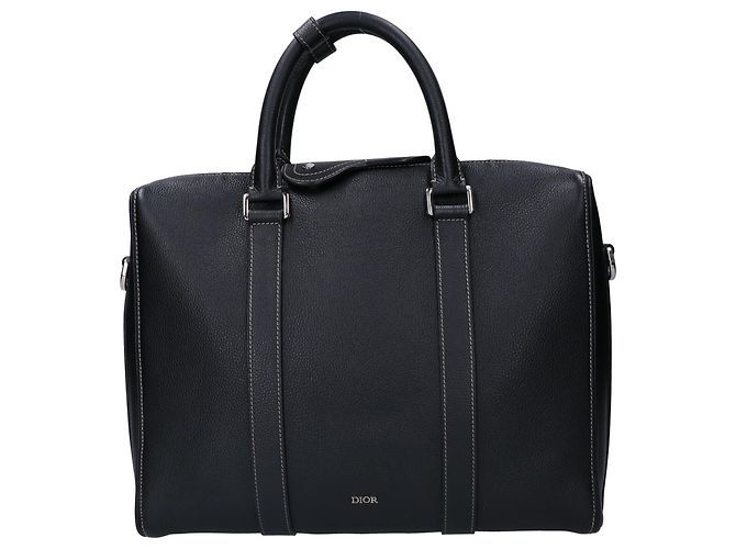 Borsetta in pelle nera Christian Dior Nero