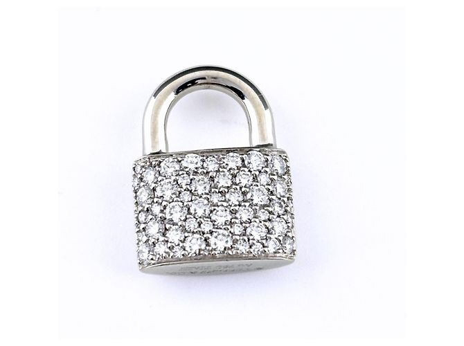 Tiffany & Co. Hardware Lock Anhänger mit Melee-Diamanten