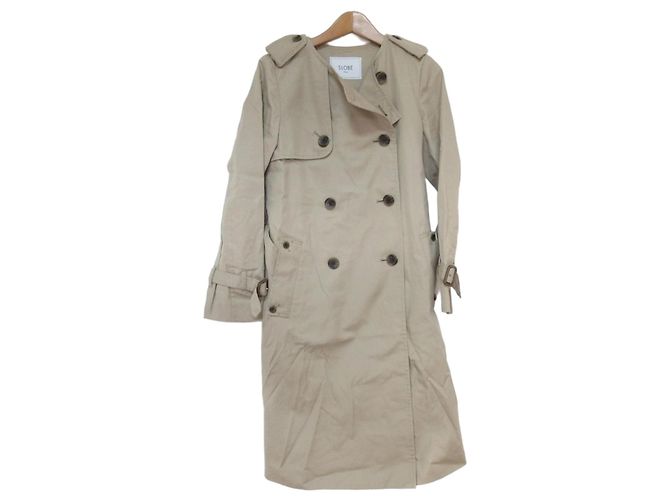 Autre Marque Trench Coat SLOBE IENA Beige