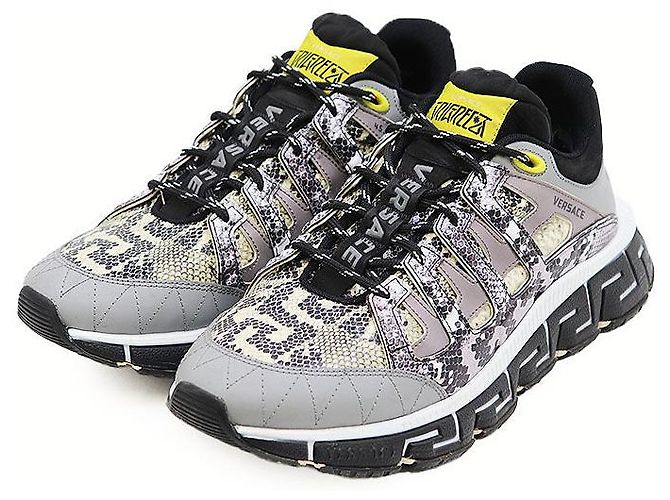 Gianni Versace Trigreca Leder-Sneaker Mehrfarben