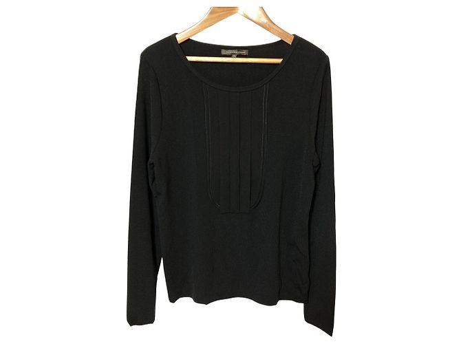 Autre Marque Mackintosh London Strickoberteil Schwarz