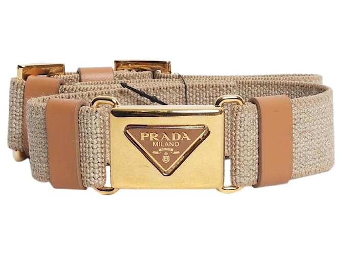 Prada Neutraler elastischer Gürtel 