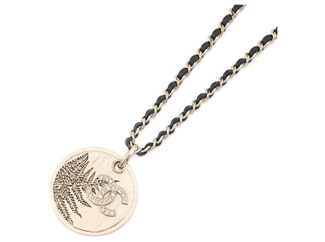 Collana Chanel con strass D'oro 