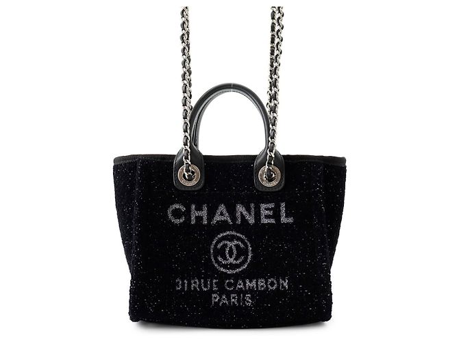 Sac cabas Chanel Deauville Noir