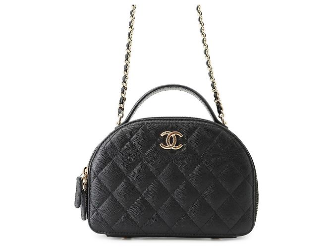 Classique Sac à main Chanel Matelassé Black Noir