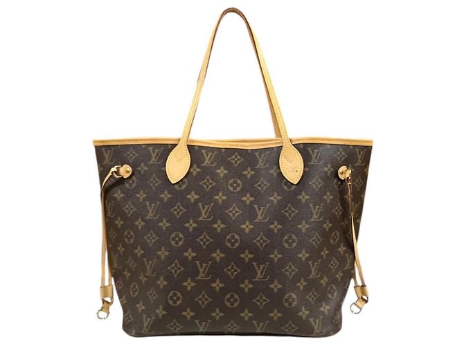Sac cabas Louis Vuitton Neverfull MM Monogram Marron Fuschia